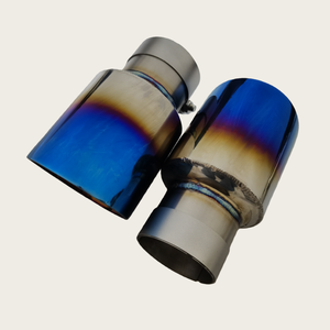 Universele uitlaatsierstuk 2.5" 3" 3.5" 4" 4.5" Gebrande Blauwe 304 RVS uitlaatpijp Auto-onderdelen - Product Image 2