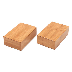 مخصص الجملة مكافحة زلة الوقوف على اليدين الجمباز التدريب الطوب الطبيعي الخيزران سلة مكعبات اليوغا بيلاتيس خشب متين الطوب - Product Image 6