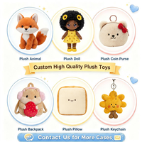 Produsen Boneka Afrika-Amerika Kustom, Boneka Mainan Mewah Super Lembut yang Dipersonalisasi dengan Isian Kapas PP untuk Anak-Anak