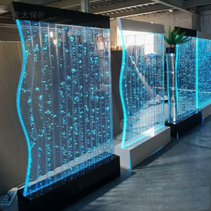 Panel de Pared de Burbujas de Agua Acrílico con Luces LED, Cortina de Agua Fluida, Panel de Burbujas Decorativo - Product Image 1