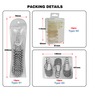 Fabriek 12 Stuks Metalen Roestvrije Gordijnhouder Haken Douchegordijn Haken - Product Image 6