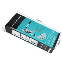 Support de perceuse sur colonne pour bureau, outil de réparation d'établi avec base robuste en aluminium à un seul trou