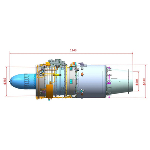 Telefly động cơ TF-TJ4000 400kg cao-lực đẩy hàng không động cơ turbojet động cơ máy bay phản lực động cơ máy móc - Product Image 4