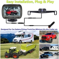 4.3 moniteur de voiture vue arrière système de caméra de Vision nocturne de secours pour camion RV camping-car et tout modèle