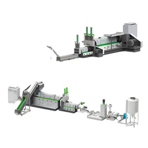 LDPE LLDPE PP recycle plastic polymer extruder and pelletizer machine price