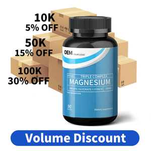 Capsules de complexe de magnésium, fournisseur OEM en gros, fabricant, approvisionnement stable à long terme pour les marcheurs internationaux - Product Image 3