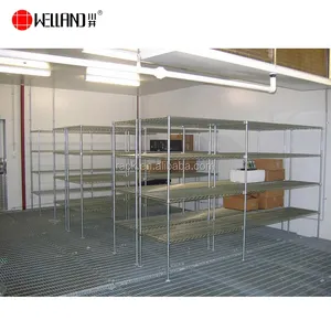 Wire Shelf Supplier NSF 4 Shelves Unit Storage Equipment Kitchen Cold Room SS304 Stainless Steel Wire Shelving