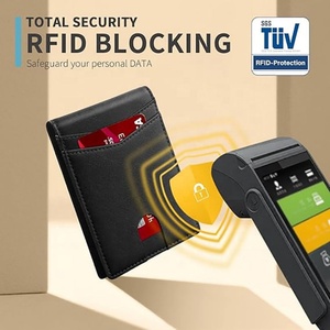 Men's Genuine Leather Short <b>Wallet</b> <b>RFID</b> Blocking Slim Minimalist Front Pocket Bifold <b>Wallets</b> for Men Stylish Card Case - Product Image 2