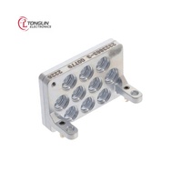 2323863-3 SMPM Modul Rumah Konektor Koaksial RF Berbahan Aluminium Perak V67.3 Plug-in Aksesoris Konektor Merek Profesional