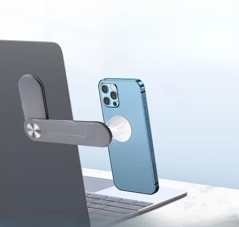 MU mobil telefon tutucu dizüstü ekran desteği tutucu manyetik katlanır tutucu yan dağı Tablet telefon standı ayarlanabilir ekran Des
