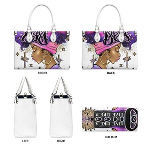 Роскошные товары, дизайнерские сумки с принтом по требованию, африканские женские Сумки из искусственной кожи, набор модных изысканных женских сумок и кошельков - Product Image 4