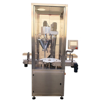 Machine de remplissage automatique rotative à tête unique pour poudre de lait et de café en conserve