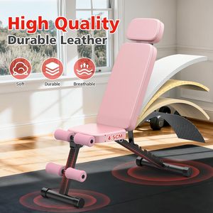 Banco de Pesas Ajustable de Venta Directa de Fábrica CZ, Banco Utilitario Plegable Inclinable con Reposacabezas y Banda de Resistencia para Gimnasio en Casa - Product Image 4