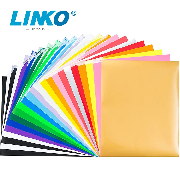 LINKO ידידותית לסביבה PU HTV PVC חום העברה ויניל גיליונות עיתונות חום ויניל עבור כותנה בד מוצר העברת הדפסה