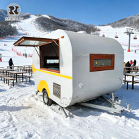 Camion de restauration mobile entièrement équipé en acier inoxydable et fibre de verre, résistant à la rouille, pour la vente de nourriture en plein air