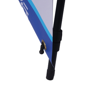 Напечатанный на заказ регулируемый штатив X баннер дисплей стенд портативный алюминиевый флагшток для продвижения водонепроницаемый для рекламы - Product Image 6