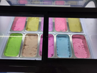 6 Pans approvisionnement d’usine congélateur d’affichage de crème glacée réfrigérateur vitrine de crème glacée congélateur d’aff