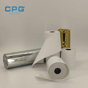 ผู้ผลิตขายส่งกระดาษใบเสร็จแบบไม่มีฟีนอล ขนาด 57x30 มม. 57x38 มม. 57x40 มม. ความหนา 55 แกรม กระดาษม้วนความร้อนขนาด 2 1/4 นิ้ว - Product Image 1