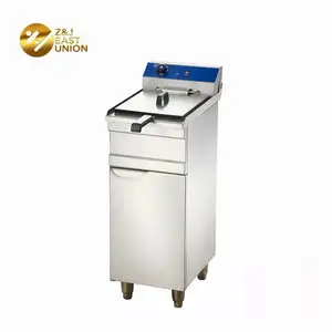 Electric Fryer Cabinet 16 Liter One Basket Modern 16L Electric Chicken Chips Deep Fryer With Cabinets