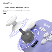 Manette de jeu sans fil miniature six axes Shanwan Q37 PRO avec joystick Hall pour Switch, Android, iOS, PC