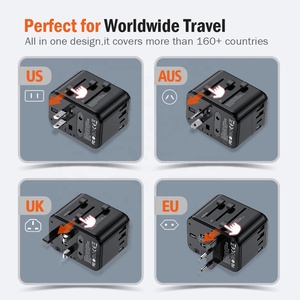 Adaptador universal Worldplug, adaptador de viaje, enchufe eléctrico de <span class=keywords><strong>100</strong></span>-250V con cargador USB para cámara portátil, auriculares, GAN - Product Image 5