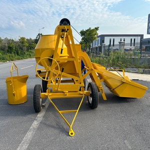 Bétonnière avec treuil de levage, chariot à roues, poulie, support A2-510LT - Product Image 1