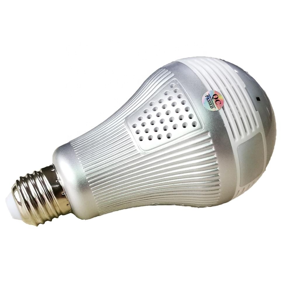Port léger E27 5mp WIFI Ampoule 360 degrés Panoramique VR Caméra DE VIDÉOSURVEILLANCE pour la sécurité À La Maison