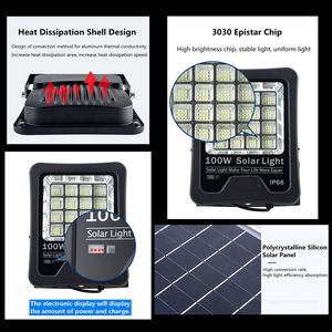 Projecteur LED Solaire Extérieur Industriel Étanche IP65 pour Jardin - Vente en Gros - Product Image 4