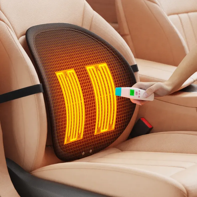 Anjuny ofis koltuğu Nano şerit ısıtmalı malzeme bel yastığı arka araba koltuğu sırt desteği 5V USB isıtma bel yastığı
