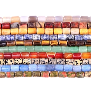 Perline a Cilindro 10x14mm in Occhio di Tigre Pietra Preziosa Naturale Perline a Tubo per Bracciali Collane Distanziatori a Tubo in Pietra Creazione <span class=keywords><strong>Gioielli</strong></span> - Product Image 3