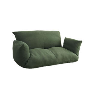 Sofá plegable Ou Dou Bao Lazy, tamaño doble, relleno de espuma verde, para adultos - Product Image 3