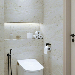 Carreaux en porcelaine effet travertin beige mat antidérapants pour la <span class=keywords><strong>décoration</strong></span> minimaliste des murs et sols de la villa, de la chambre, du salon et des toilettes - Product Image 2