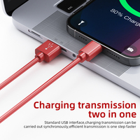 Profesional MFI C48 C189 8 pines Cable de datos de carga rápida Carga rápida Siete colores Rainbow USB Lighting Cable para iPhones móviles
