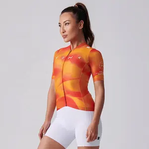 2023 nuova maglia da ciclismo personalizzata da donna maglia da ciclismo sublimata personalizzata a maniche corte