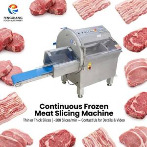 Nueva Rebanadora de Carne de Acero Inoxidable, Máquina Cortadora de Carne de Res Congelada con Grosor Ajustable para Carnicería - Product Image 1