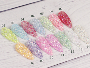 Paillettes hexagonales irisées Aurora, <span class=keywords><strong>26</strong></span> couleurs, mélange de paillettes fines, paillettes de diamant, poussière de paillettes non toxique pour la décoration des ongles, la résine, l'artisanat, les gobelets - Product Image 6