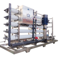 Stations balnéaires insulaires système de dessalement d'eau de mer usine portable eau salée saumâtre faisant boire 30,000 litres équipement