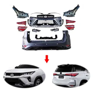 Upgrade Bodykit Voor Toyota Fortuner 2014-2020 Body Kit Voorbumper Achterbumper Grille Set