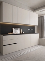 Aparador de Madera Ecológico de Diseño Libre, Mueble Moderno con Luces LED de Alto Brillo para Sala de Estar y Comedor
