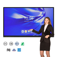 Pizarra Interactiva Táctil de 55, 65, 75, 86, 98 y 110 Pulgadas, 4K UHD, Doble Sistema Operativo, 40 Puntos Táctiles, 8GB 128GB, para Aula, Directo de Fábrica