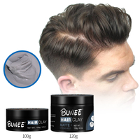 Pâte coiffante professionnelle à tenue forte 120g OEM pour hommes, produits de coiffure pour barbiers, cire à cheveux mate, argile