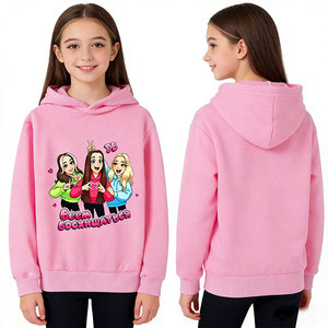 Felpa con Cappuccio per Ragazze Adolescenti, Motivo Cartoon, Tema Amicizia, Pullover per Bambini, Vendita all'Ingrosso - Product Image 2