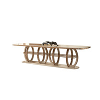 Ensemble de table à manger ronde en marbre pour 6 personnes avec structure en métal artisanal moderne pour la salle à manger à domicile