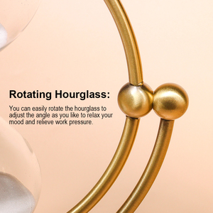 Kim loại trang trí cát hẹn giờ đồng hồ cát cá nhân khuyến mại máy tính để bàn cát đồng hồ - Product Image 4