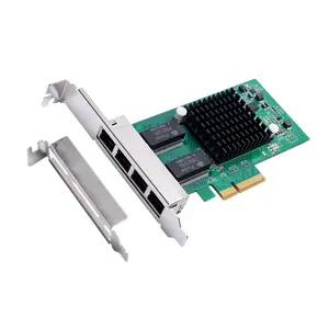 4 порта gigabit ethernet PCI-E x4 Сетевая интерфейсная карта intel i350