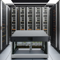 Châssis de serveur de communication électronique en acier anodisé sablé 1,5U pour amplificateur, boîtier de rack en tôle d'aluminium