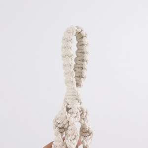 Support de pot suspendu en corde tressée AAA276 pour plantes, panier suspendu en coton pour fleurs - Product Image 6