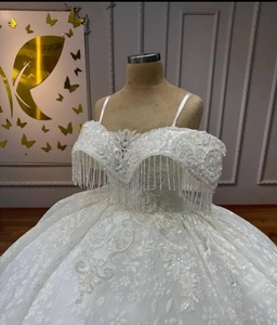 S9276F 2024 Nuevo Vestido de Novia con Tirantes y Encaje, Talla Grande, Personalizado - Product Image 1
