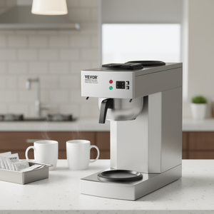 Cafetera Eléctrica de Goteo Vevor de 12 Tazas, Acero Inoxidable, Automática, para Oficina, 1200W, Cafetera Comercial - Product Image 2