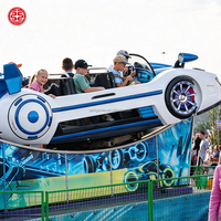 Manège Électrique Voiture Volante pour Enfants, pour Parcs d'Attractions, Fêtes Foraines, Utilisation Intérieure et Extérieure